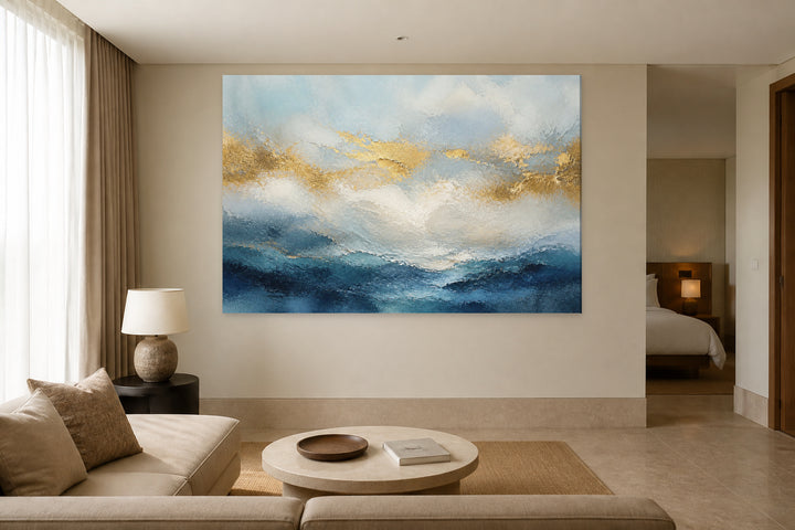 Shades of sea and gold – interior view 2