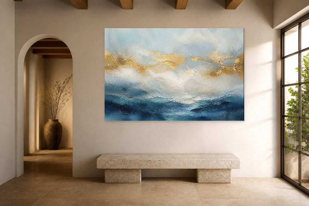 Shades of sea and gold – interior view 3