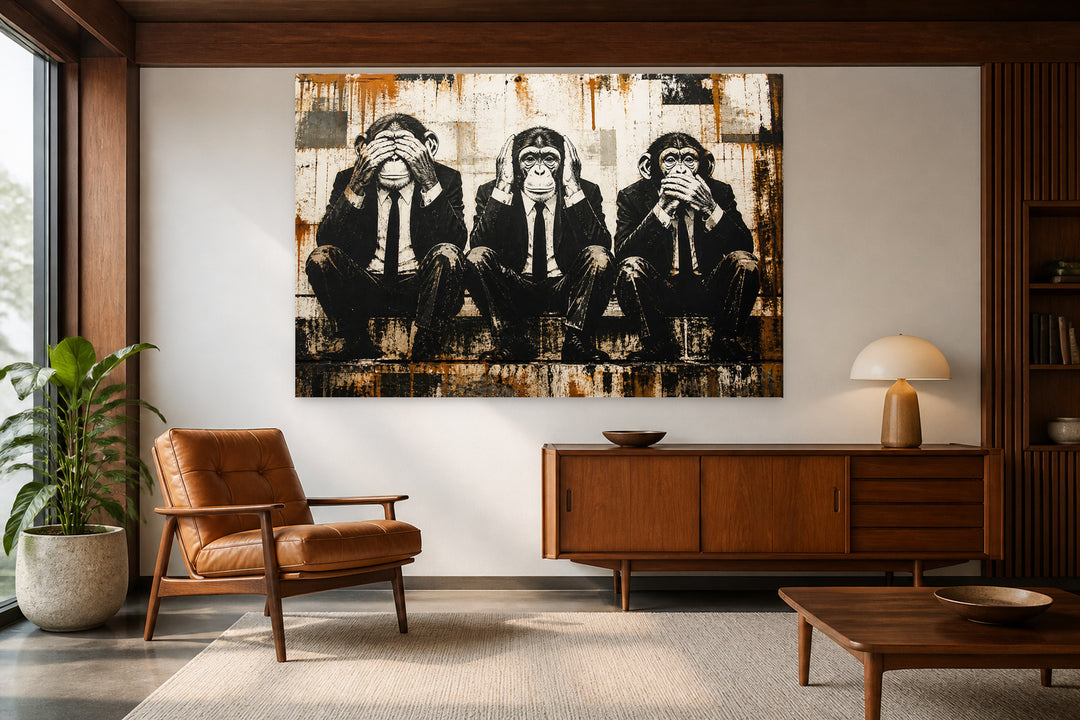Three Business Monkeys - Banksy – interior view 2