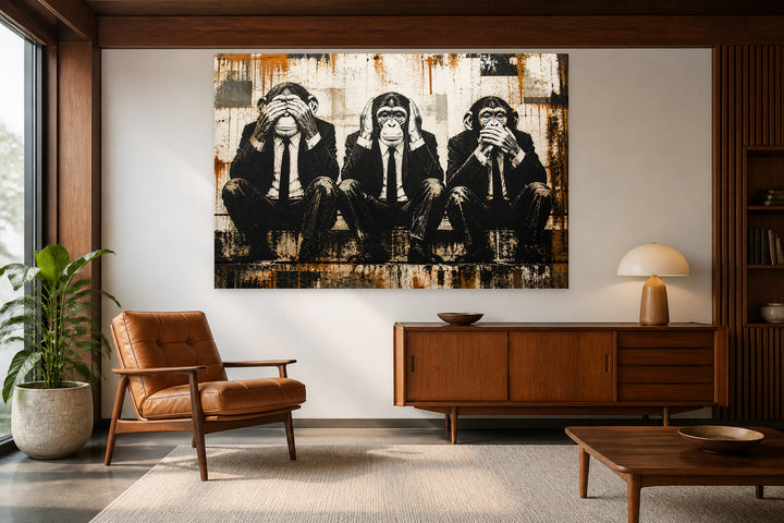 Three Business Monkeys - Banksy – interior view 2