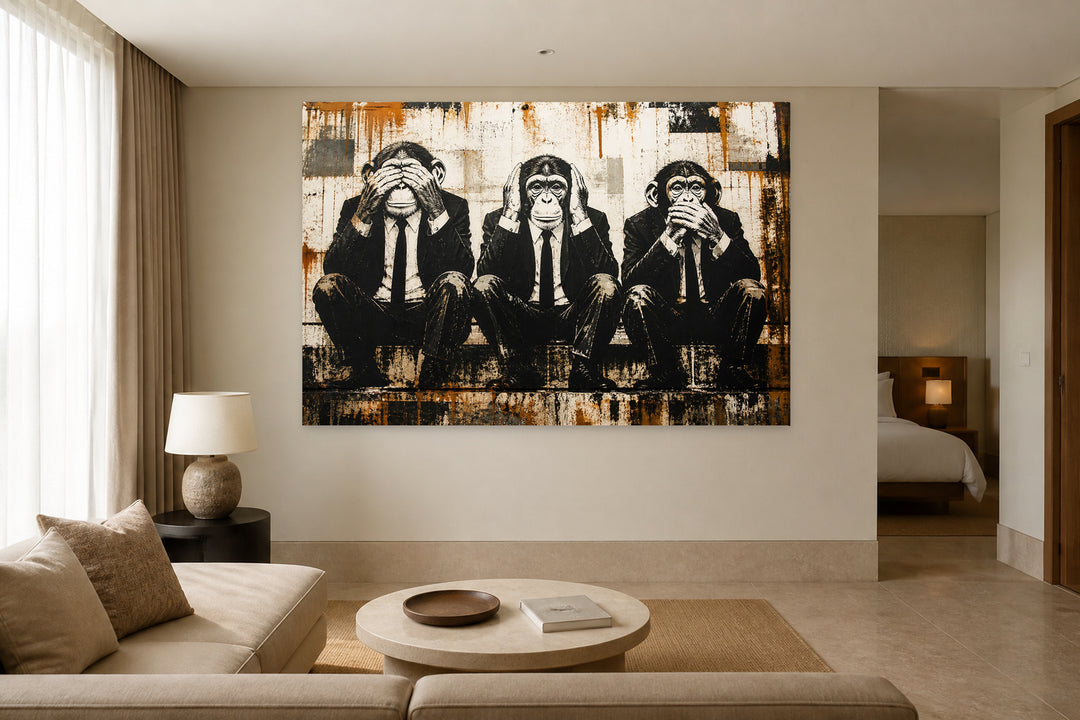 Three Business Monkeys - Banksy – interior view 3