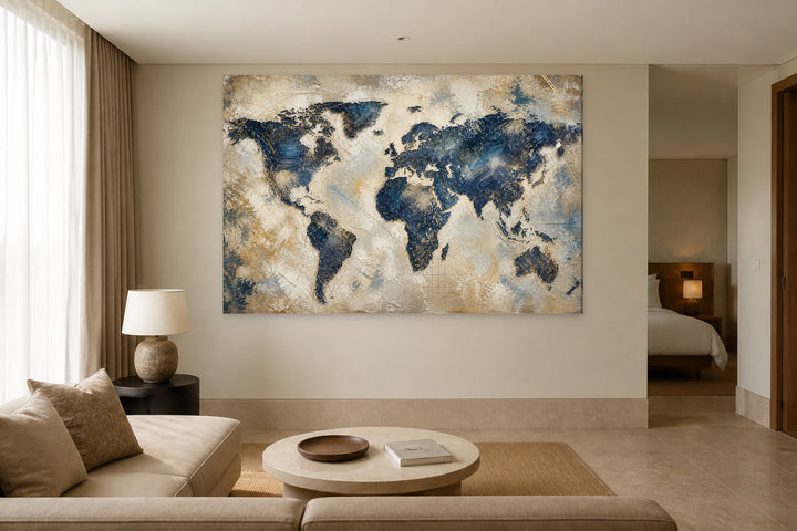 Blue World map – interior view 3
