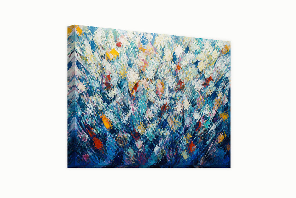 Pollock style blue — Edition 1 – front view
