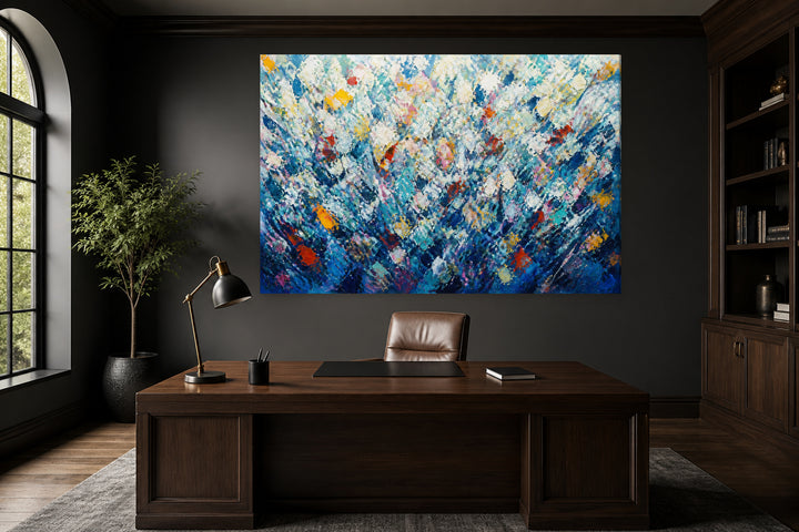Pollock style blue — Edition 1 – interior view 1