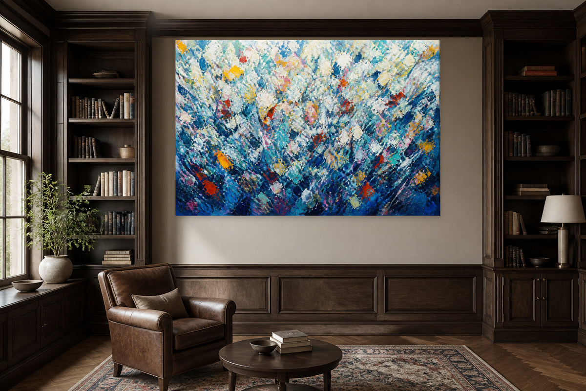 Pollock style blue — Edition 1