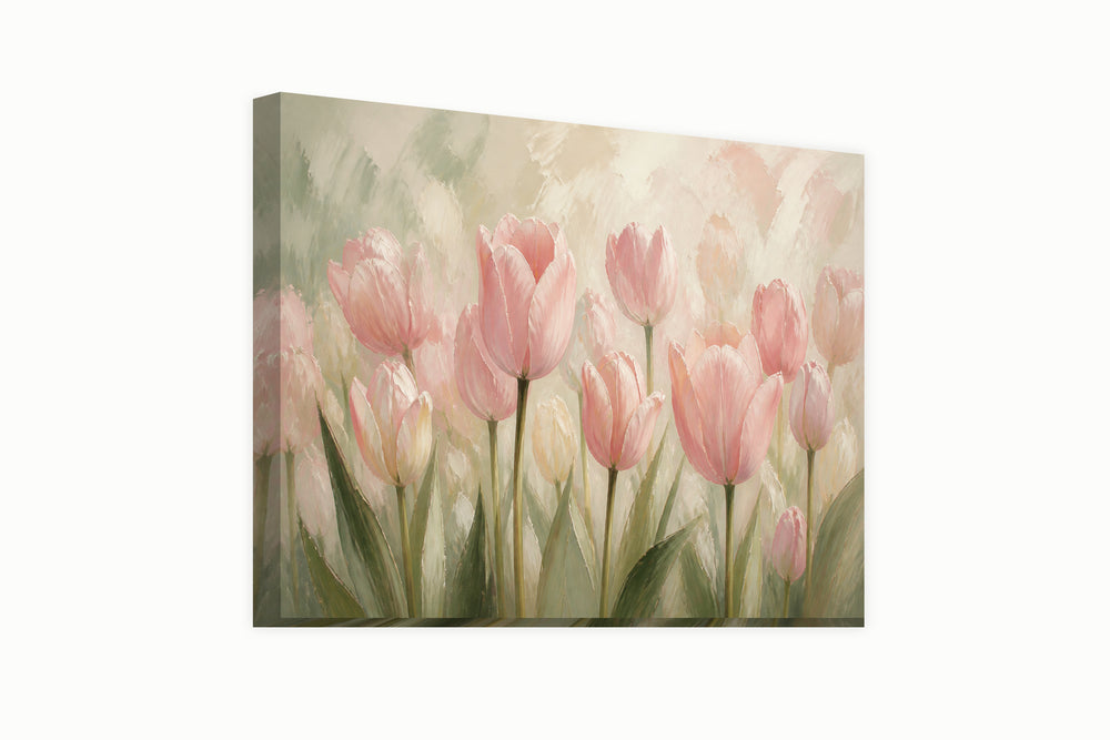 Pink tulips – front view