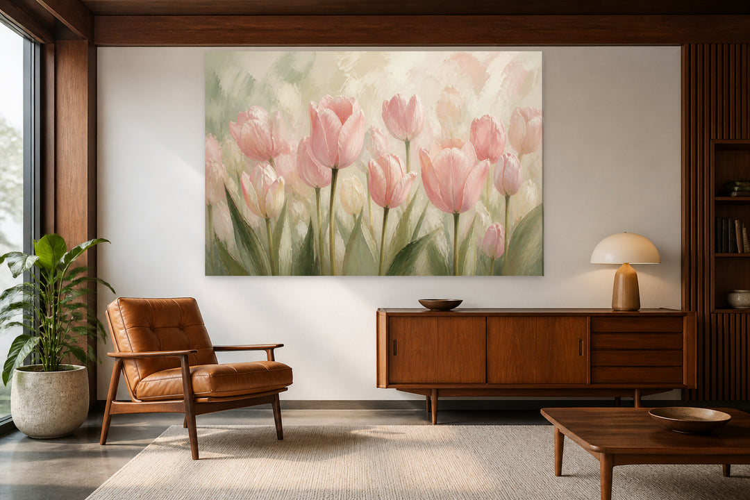 Pink tulips – interior view 2