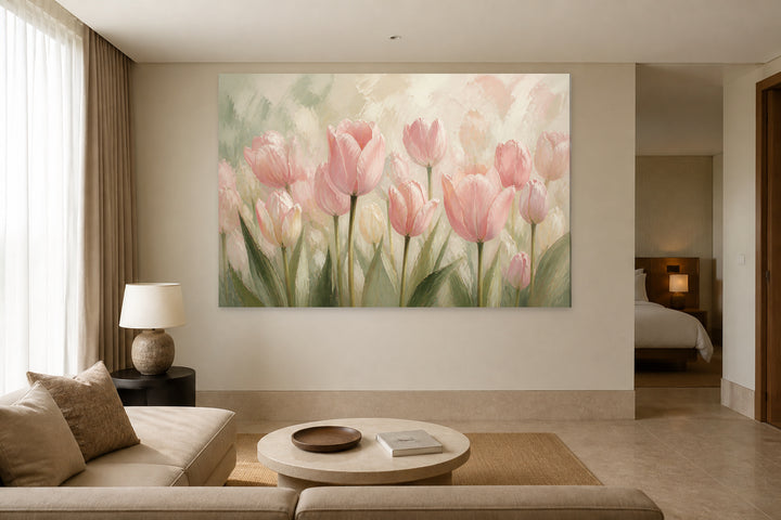 Pink tulips – interior view 3