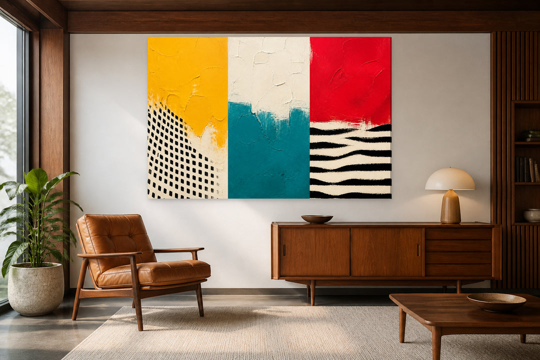 Yellow, blue and red - 3 pieces set – interior view 2