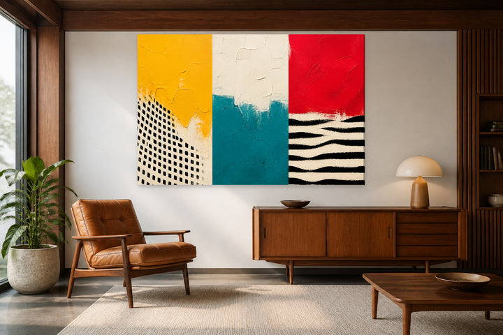 Yellow, blue and red - 3 pieces set – interior view 2