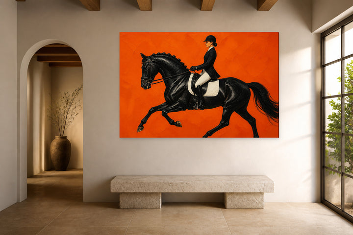 Lady on horseback – interior view 3