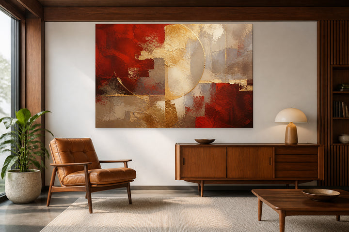 Gold, beige, red – interior view 2
