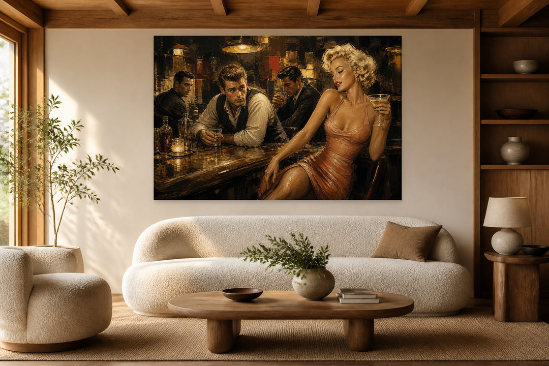 Marilyn Monroe James Dean at the bar – interior view 1