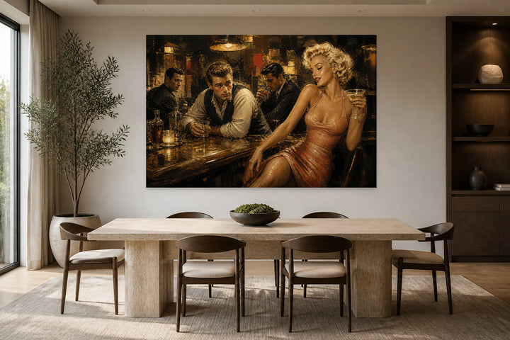 Marilyn Monroe James Dean at the bar – interior view 2