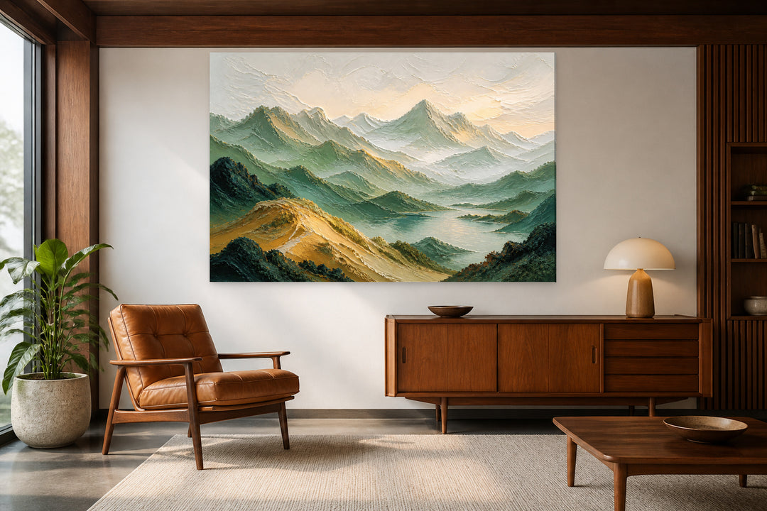 Landscape of mountains on the horizon – interior view 2