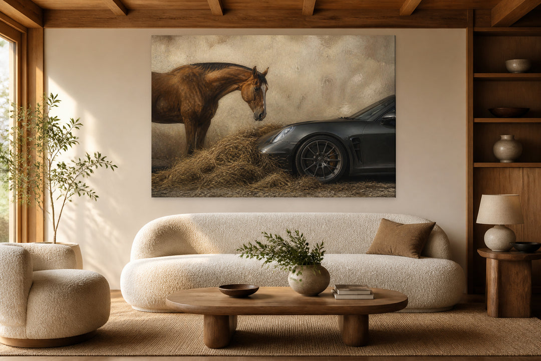 Porsche and the horse – interior view 1