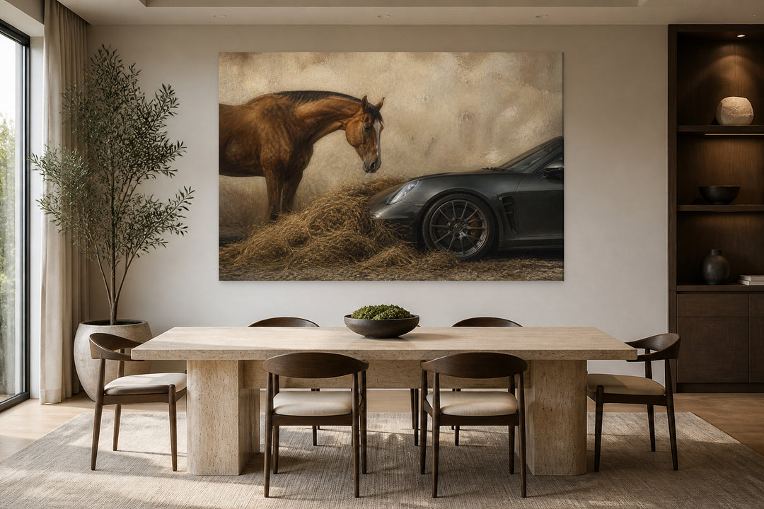 Porsche and the horse – interior view 2
