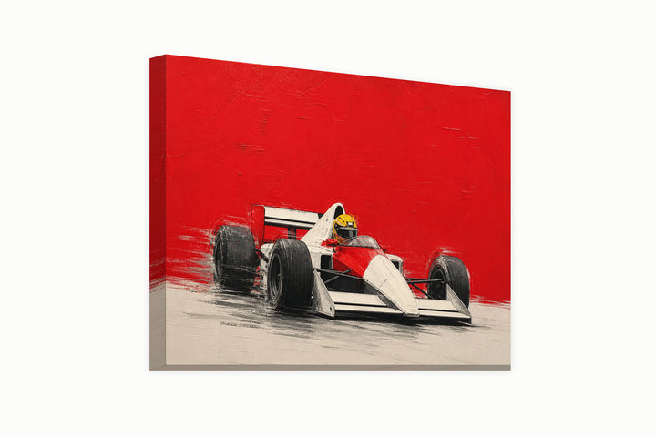 Ayrton Senna red Malboro poster – front view
