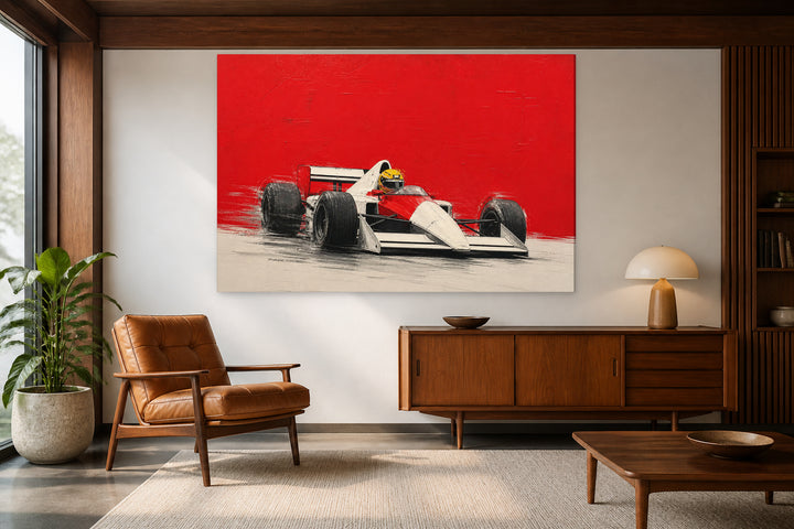 Ayrton Senna red Malboro poster – interior view 2