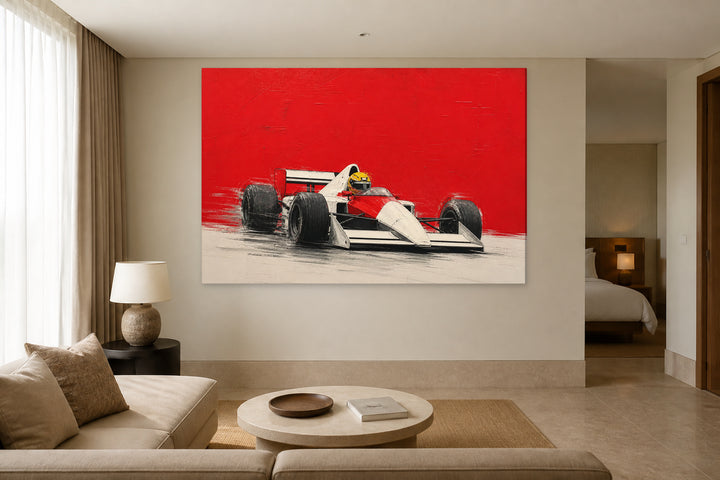 Ayrton Senna red Malboro poster – interior view 3