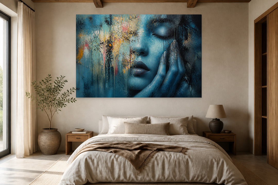 Abstract of a blue woman – interior view 2