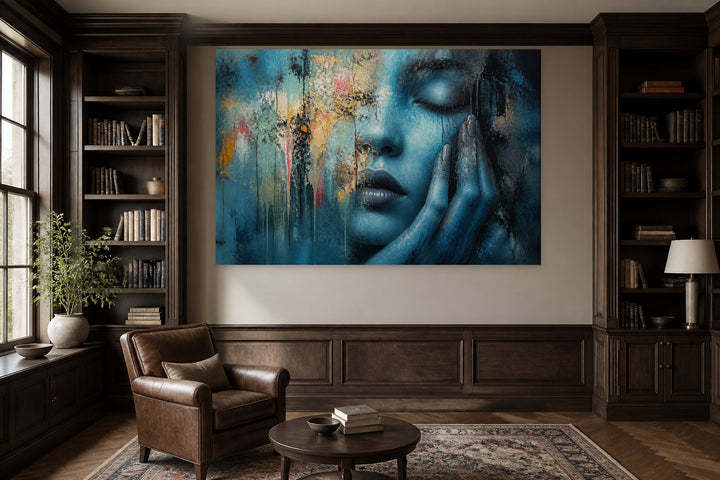 Abstract of a blue woman – interior view 3