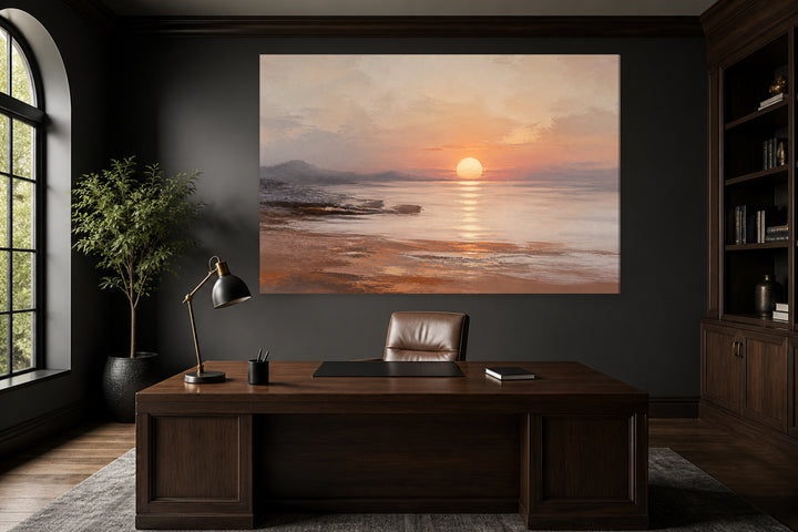Sunset painting on the sea – interior view 1