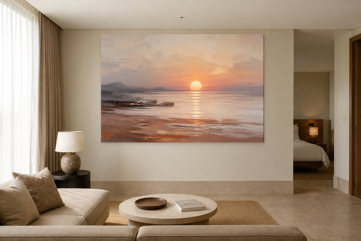 Sunset painting on the sea – interior view 3