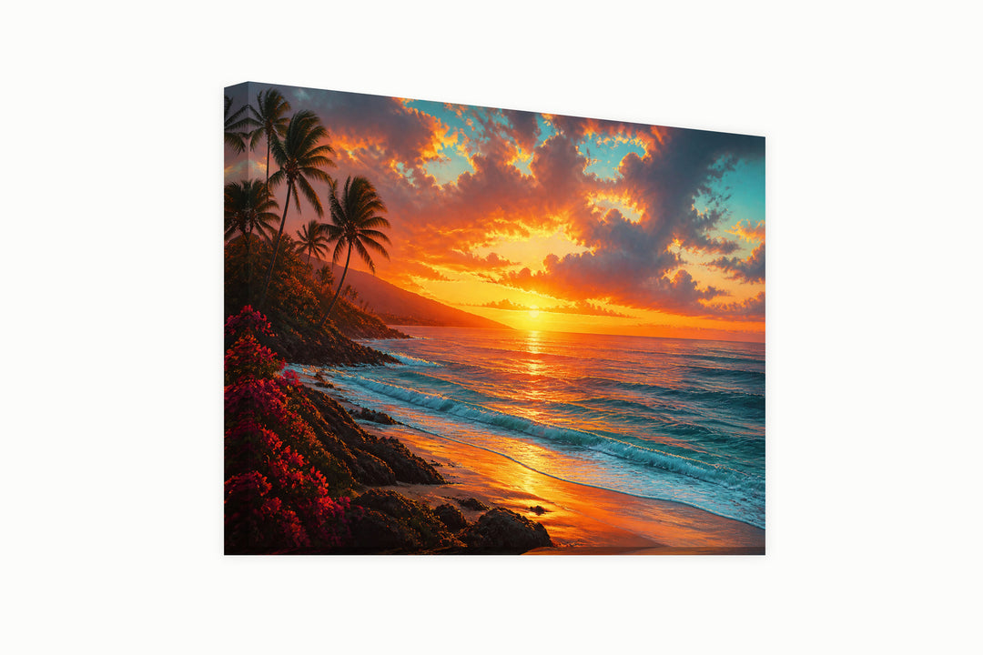 Tropical sunset – front view