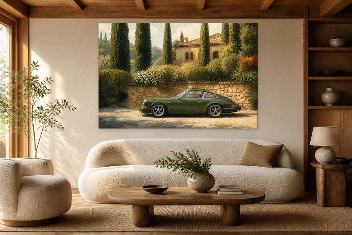Green Porsche Elegant – interior view 1