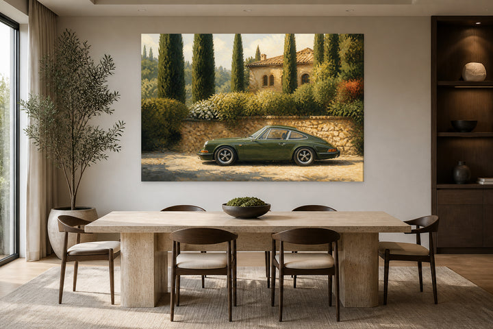 Green Porsche Elegant – interior view 2