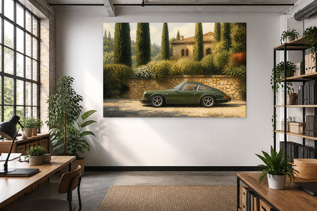 Green Porsche Elegant – interior view 3