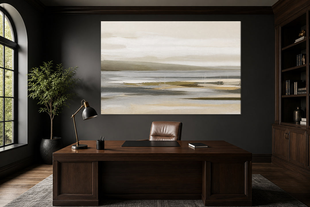 Ocher green boats — Edition 9 – interior view 1