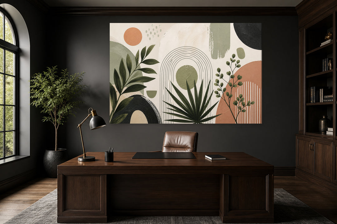 Modern green plants - 3 pieces set – interior view 1