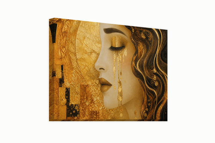 Golden tears and kiss - Gustav Klimt – front view