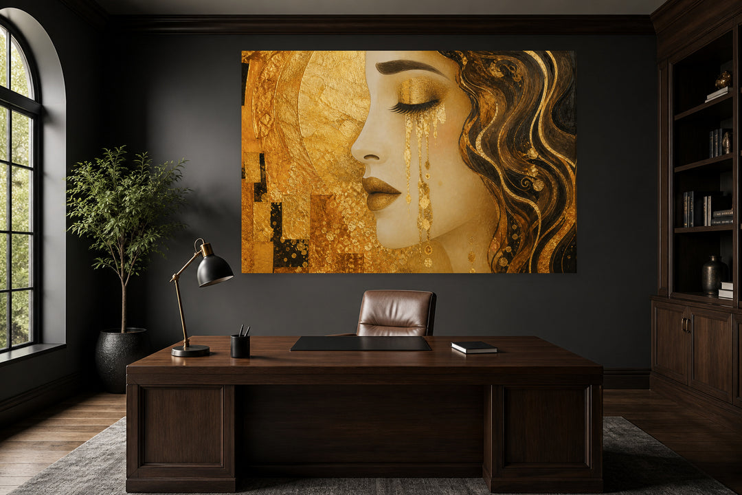 Golden tears and kiss - Gustav Klimt – interior view 1