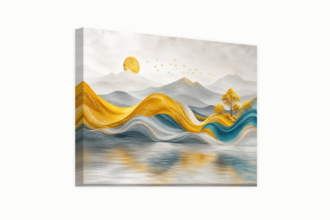 Golden landscape – front view