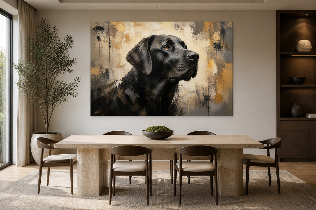 Black labrador – interior view 2