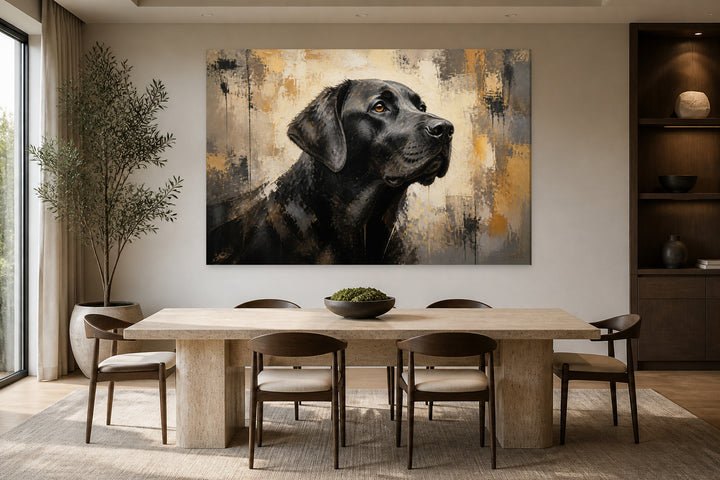 Black labrador – interior view 2
