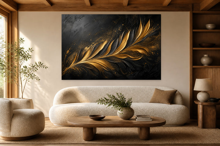 Gold & Black Feather – interior view 1