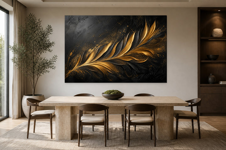 Gold & Black Feather – interior view 2