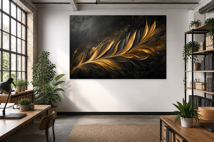 Gold & Black Feather – interior view 3