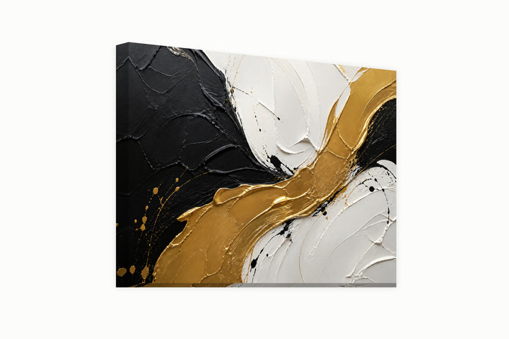 White, black and modern gold – front view