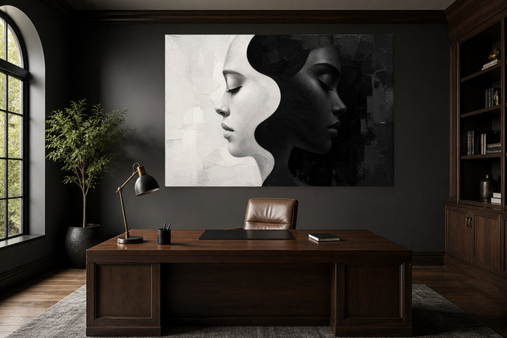 Black and white – interior view 1