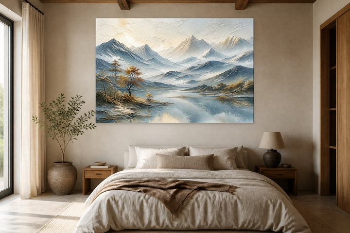 Lake and blue mountains – interior view 1