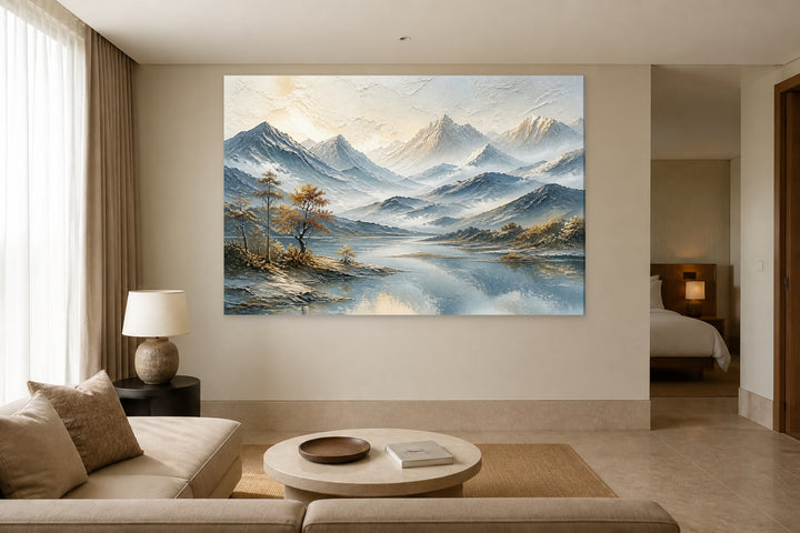 Lake and blue mountains – interior view 2