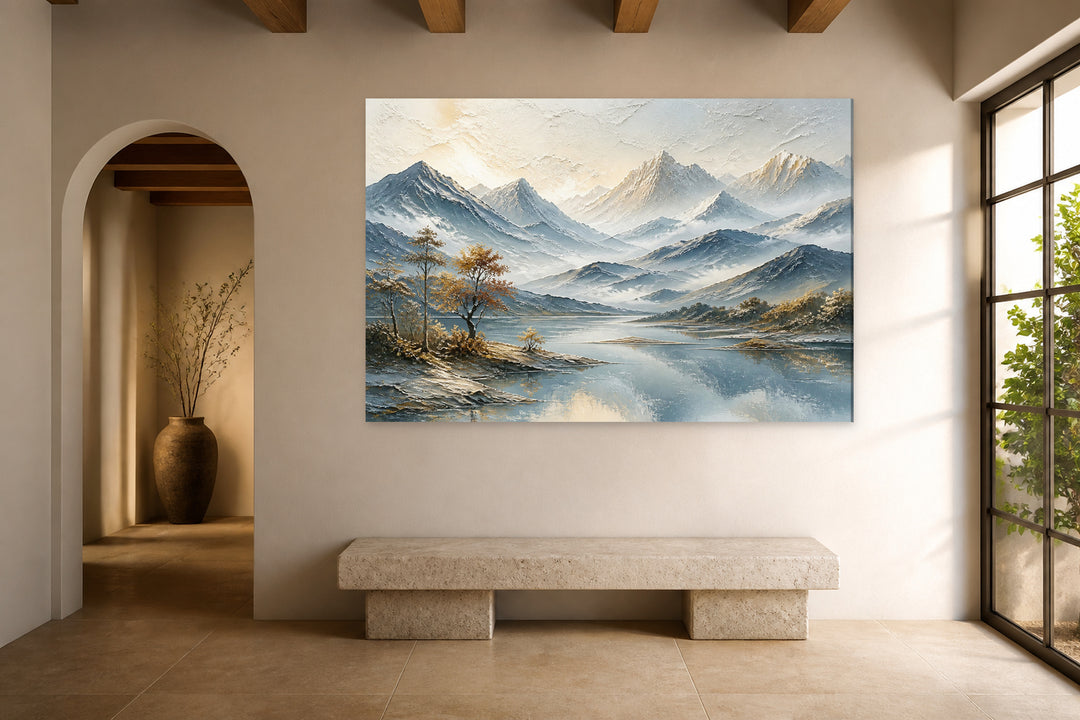 Lake and blue mountains – interior view 3