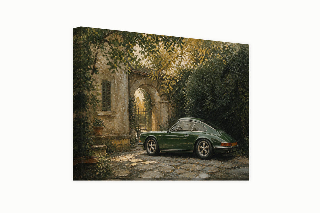 Porsche Green Vintage – front view