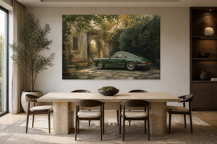 Porsche Green Vintage – interior view 2