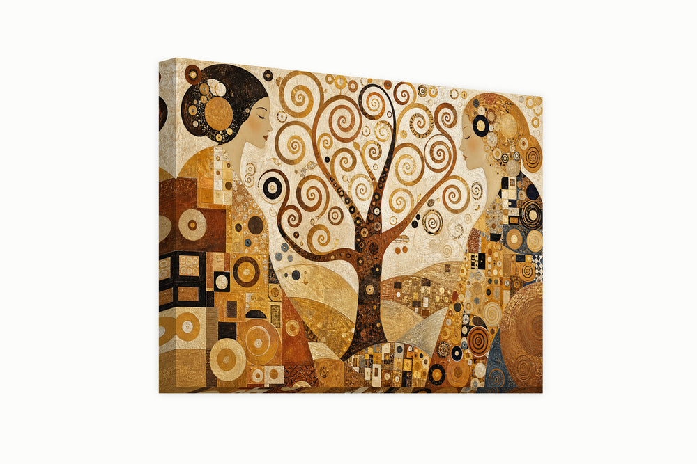 3 -piece set of life - Klimt – front view